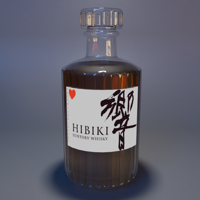 Whiskey bottle Modelo 3D .c4d .max .obj .3ds .fbx .stl .blend 
