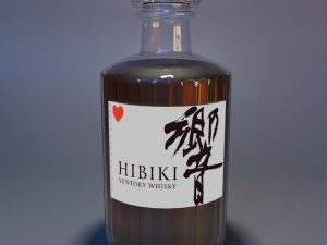Whiskey bottle 3D Model