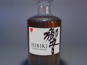 Whiskey bottle 3D Model