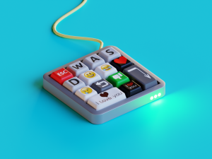 Mini Keyboard 3D Model