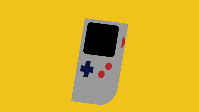 GameBoy Animated 3D Model .c4d .max .obj .3ds .fbx .stl .blend 