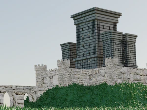 城堡 3D 模型