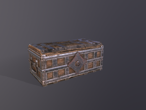 Wooden box 3D Model