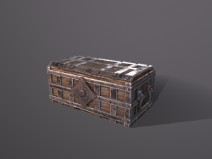 Wooden box 3D Model