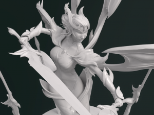 Viridian Kayle - 3D Print model - Fanart 3D print model 3D Baskı Modeli