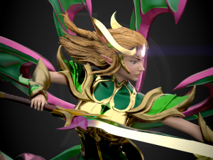 Viridian Kayle - 3D Print model - Fanart 3D print model 3D Baskı Modeli