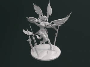 Viridian Kayle - 3D Print model - Fanart 3D print model 3D Baskı Modeli