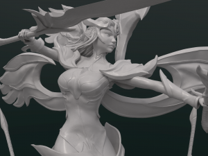 Viridian Kayle - 3D Print model - Fanart 3D print model 3D Baskı Modeli
