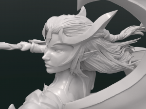 Viridian Kayle - 3D Print model - Fanart 3D print model 3D Baskı Modeli