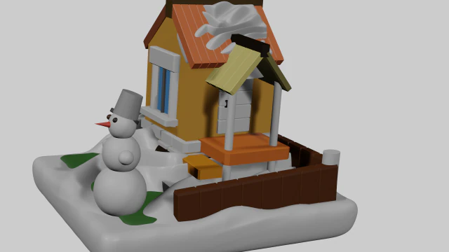 House 3D Model .c4d .max .obj .3ds .fbx .stl .blend 