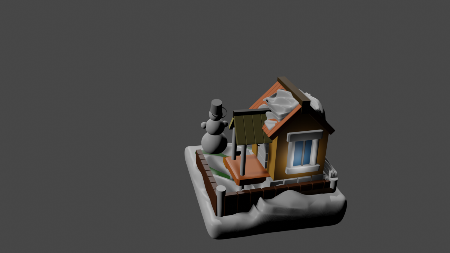 House 3D Модель in Рождество 3DExport