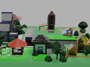 Mini city Modelo 3D
