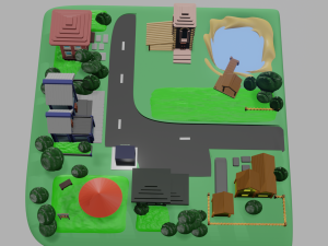 Mini city Modelo 3D