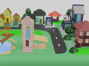 Mini city Modelo 3D