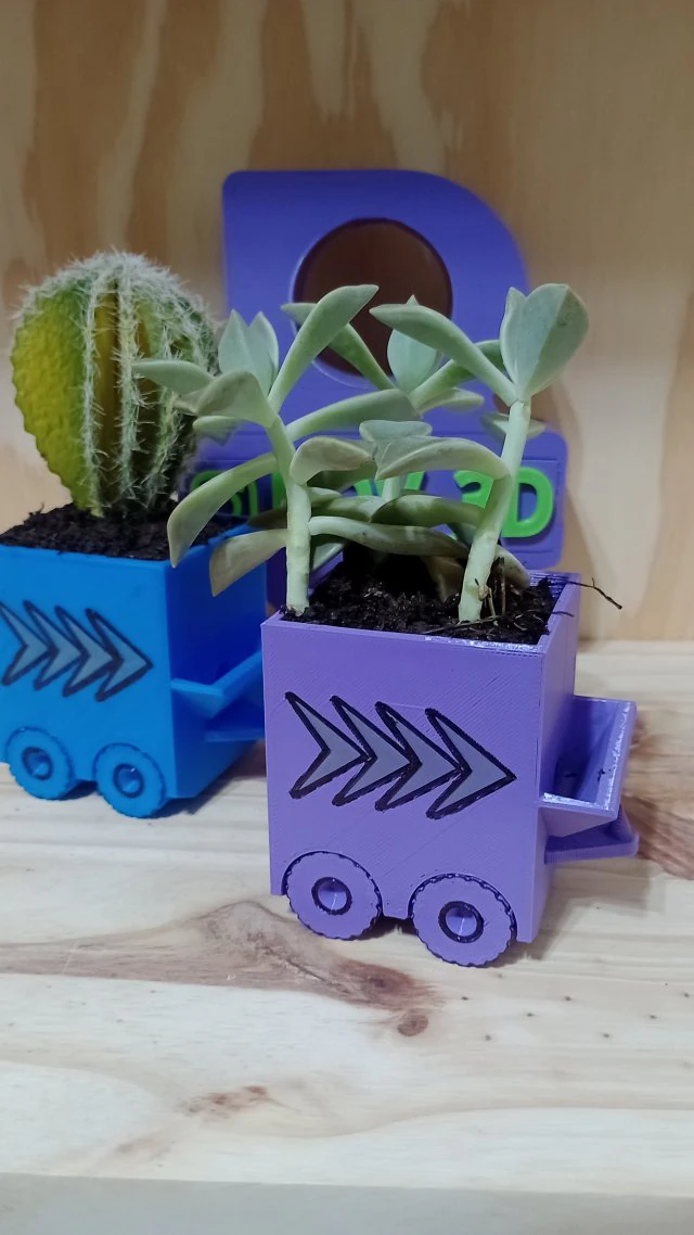Self-watering rolling pot 3D Print Model .c4d .max .obj .3ds .fbx .stl .blend