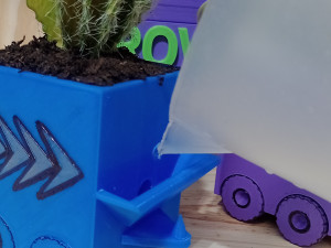 Self-watering rolling pot 3D Print Model