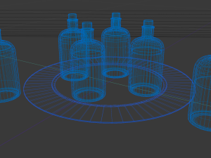 Quayle Liquors Bottles 3D Modell