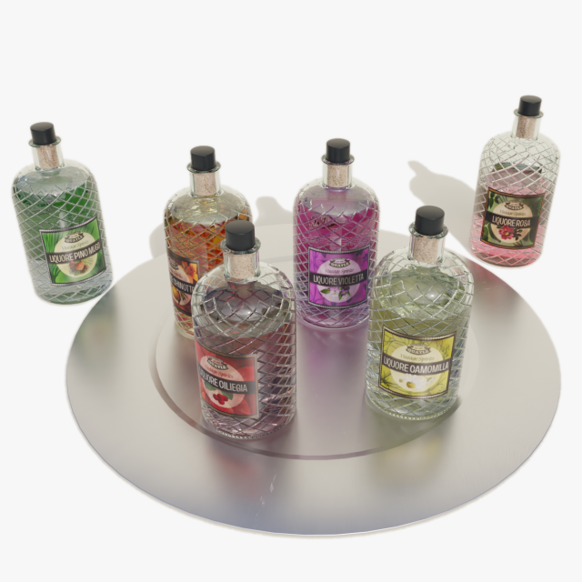 Quayle Liquors Bottles 3D Modell .c4d .max .obj .3ds .fbx .stl .blend
