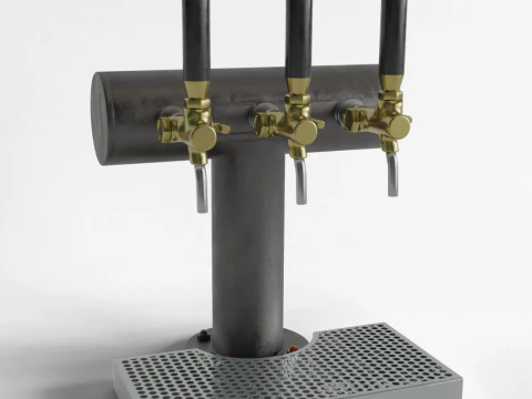 3 Dotknij Dozownik piwa Model 3D