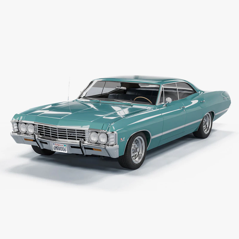 Chevrolet Impala 1967 3D Model .c4d .max .obj .3ds .fbx .stl .blend 