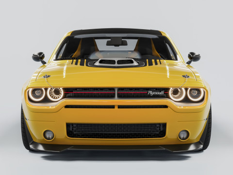 Plymouth Cuda 3D Model