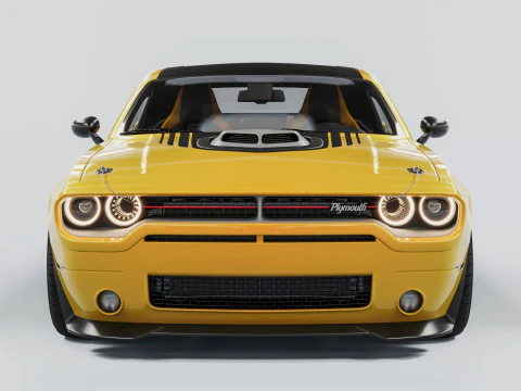 Plymouth Cuda 3D Model
