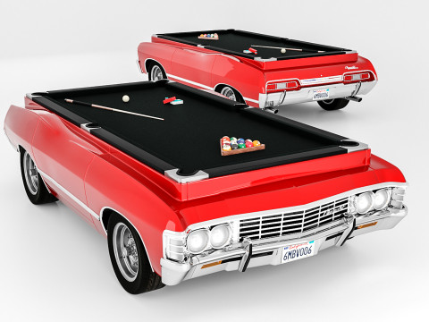 Tavolo da biliardo Chevrolet Impala 1967 Modello 3D
