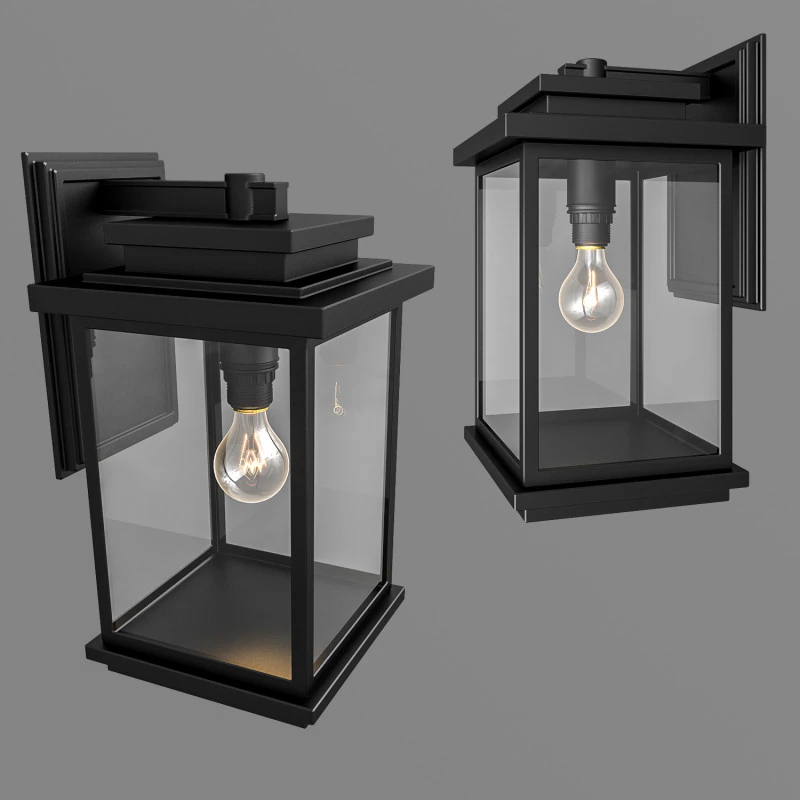 Artcraft Lighting Freemont Black Outdoor Wall Sconce 3D Model .c4d .max .obj .3ds .fbx .stl .blend 