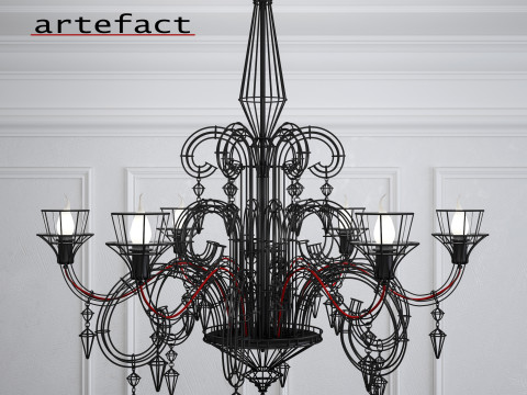 Lampadario manufatto Modello 3D