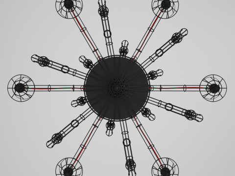 Żyrandol Artefakt Model 3D