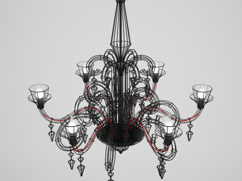 Żyrandol Artefakt Model 3D
