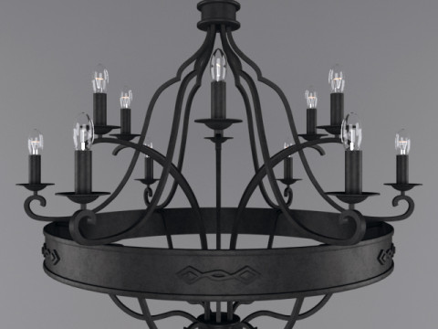 Кована люстра 3D Модель