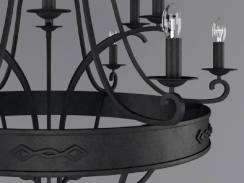 Кована люстра 3D Модель