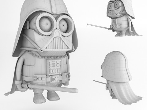 Міньйон Дарт Вейдер 3D Модель
