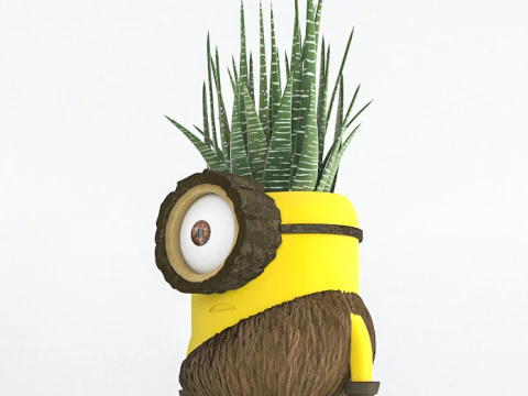Minion flower pot 3D Model