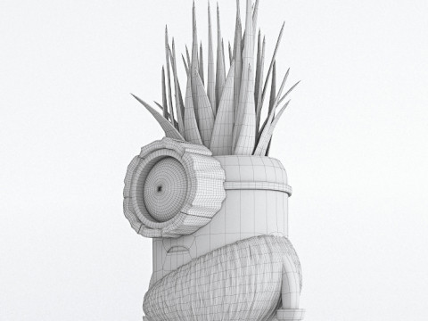 미니언 화분 3D 모델