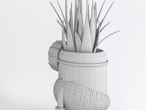 Minion flower pot 3D Model