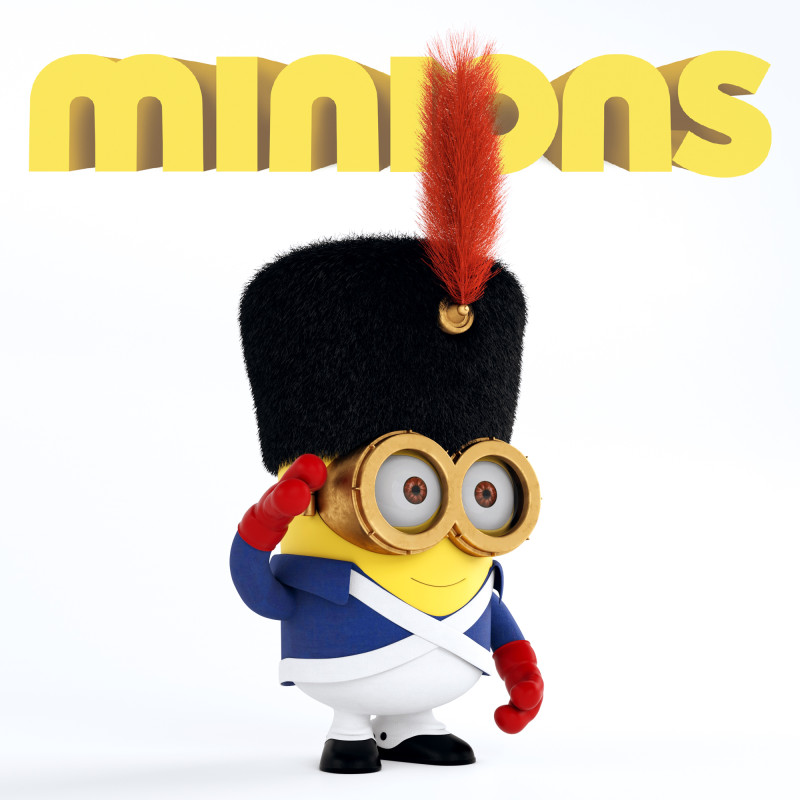 Minionek Napoleon Model 3D .c4d .max .obj .3ds .fbx .stl .blend