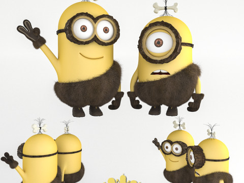 Minion Stone Age 3D Model