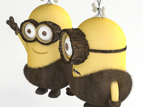 Minion Stone Age 3D Model
