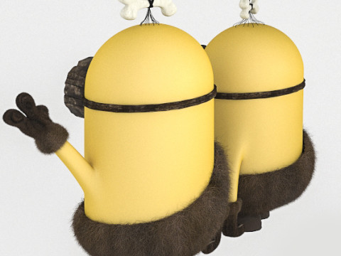 Міньйон кам'яного віку 3D Модель