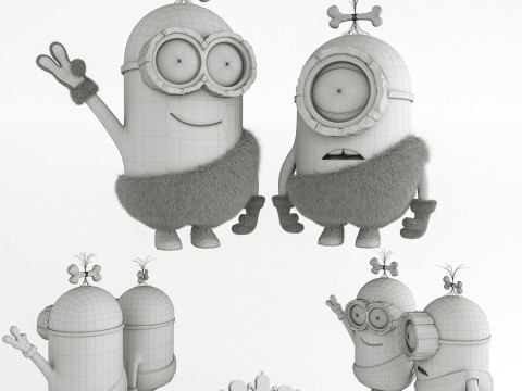 Міньйон кам'яного віку 3D Модель