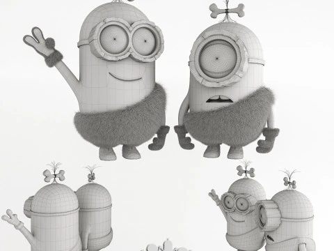Minion Stone Age 3D Model