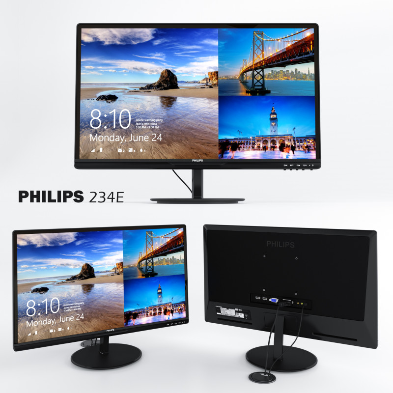 PHILIPS 234E 3D Modell .c4d .max .obj .3ds .fbx .stl .blend