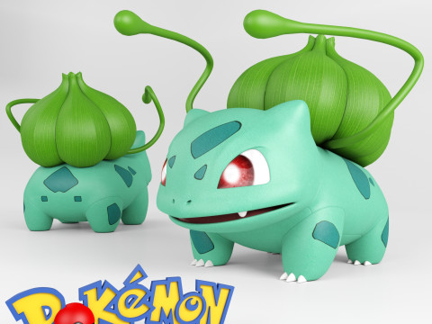 Pokémon Bulbasaur Modello 3D
