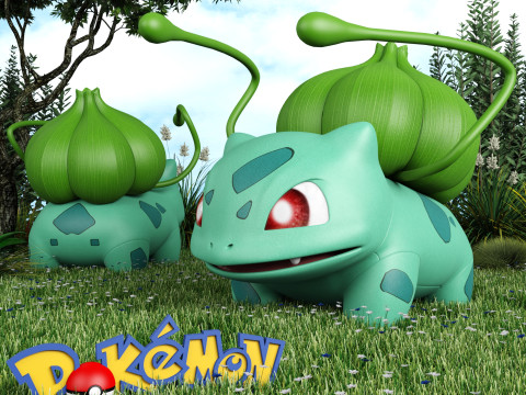Pokemon Bulbasaur 3D Model