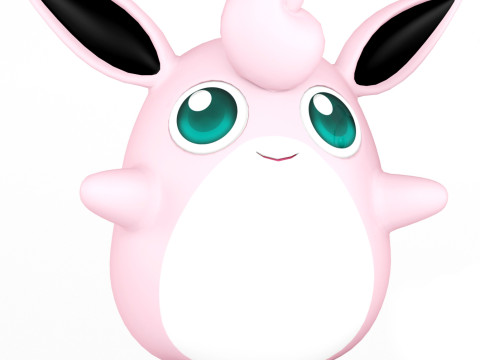 Покемон Ігглібаф Джігліпаф Вігглітафф 3D Модель