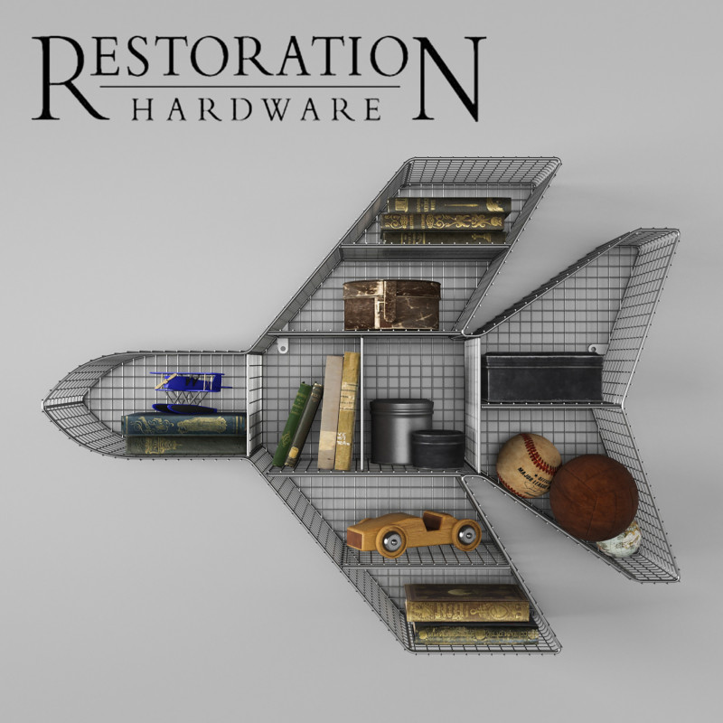 PRATELEIRA RH JET ZINCO Modelo 3D .c4d .max .obj .3ds .fbx .stl .blend