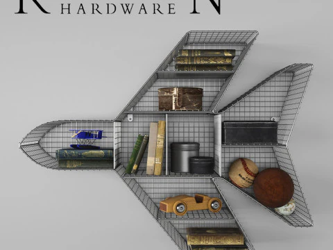 आरएच शेल्फ जेट जिंक 3D मॉडल