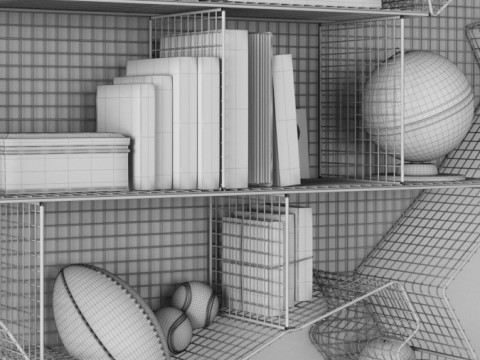 RIPIANO DX MAPPA USA ZINC Modello 3D